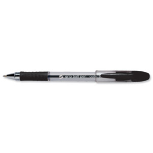 5 Star Grip Ball Pen 1.0mm Tip 0.5mm Line Black [Pack 12] Ident: 81D