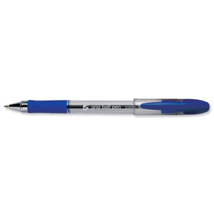 5 Star Grip Ball Pen 1.0mm Tip 0.5mm Line Blue [Pack 12]
