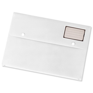 5 Star Document Wallet Polypropylene A4 White [Pack 3] Ident: 195F