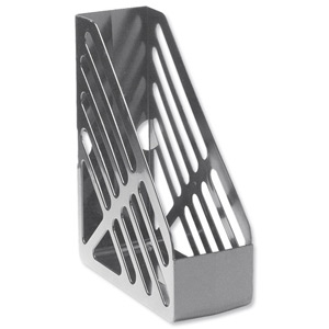 5 Star Magazine Rack File Foolscap Grey