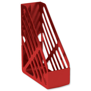 5 Star Magazine Rack File Foolscap Red