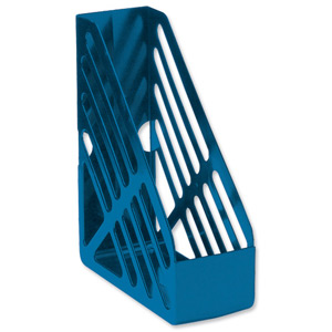 5 Star Magazine Rack File Foolscap Blue