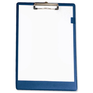 5 Star Standard Clipboard with PVC Cover Foolscap Blue Ident: 344B