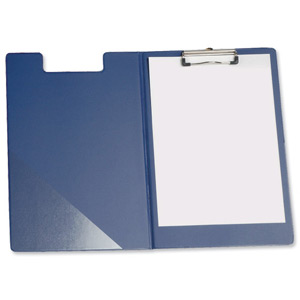 5 Star Fold-over Clipboard with Front Pocket Foolscap Blue Ident: 344A