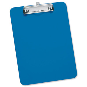 5 Star Clipboard Plastic Durable with Rounded Corners A4 Blue Ident: 344D