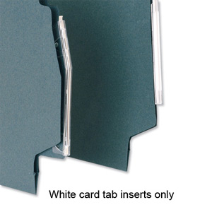 5 Star Inserts Card for Lateral File Tabs White Ref 100331407 [Pack 50] Ident: 212D