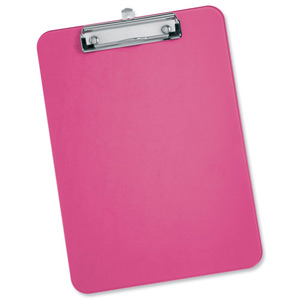 5 Star Clipboard Plastic Durable with Rounded Corners A4 Pink Ident: 344D