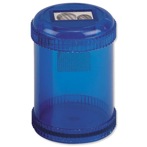 5 Star Pencil Sharpener Plastic Canister Maximum Pencil Diameter 8mm 2 Hole Coloured Ident: 103G