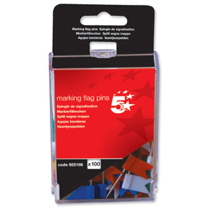 5 Star Marking Flags Assorted [Pack 100] Ident: 363E