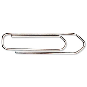 5 Star No Tear Paperclips Large Length 27mm [Pack 10x100]