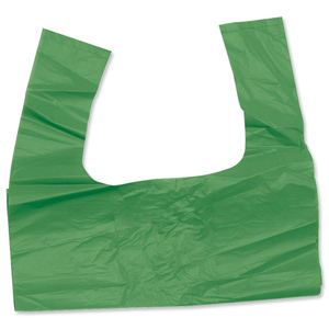 Bags Tie Handle 100 Litre Capacity Green [Box 200] Ident: 522E