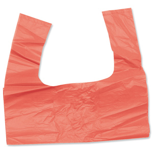 Bags Tie Handle 100 Litre Capacity Red [Box 200]