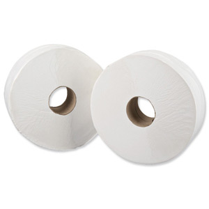 5 Star Jumbo Roll 2-ply 9x38cm 410m [Pack 6] Ident: 597B