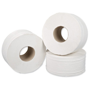 5 Star Jumbo Roll 2-ply 9x38cm 200m [Pack 12] Ident: 597B