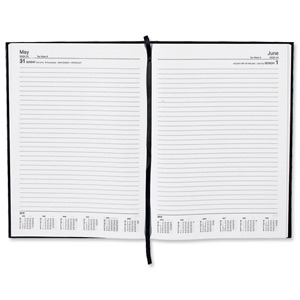 5 Star 2013 Diary Day to Page Saturday and Sunday Separate 70gsm W210x297mm A4 Black Ident: 312A