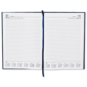 5 Star 2013 Diary Day to Page Saturday and Sunday Separate 70gsm W210x297mm A4 Blue Ident: 312A