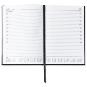 5 Star 2013 Appointment Diary Day to Page Half-hourly Intervals 70gsm W148xH210mm A5 Black Ident: 312A