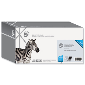 5 Star Compatible Laser Toner Cartridge Page Life 5000pp Black [HP No. 504A CE250A Alternative]