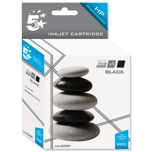 5 Star Compatible Inkjet Cartridge Page Life 2200pp Black [HP No. 940XL C4906AE Alternative]