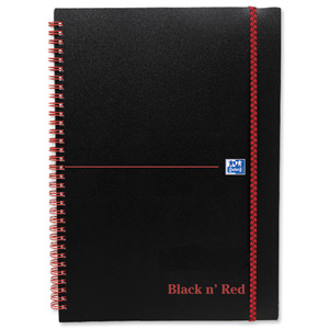 Black n Red Notebook Wirebound Polypropylene 90gsm Ruled 140pp A5 Ref 100080140 [Pack 5] Ident: 29C
