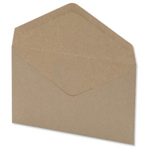 5 Star Envelopes Lightweight Wallet Gummed 75gsm Manilla C6 [Pack 2000] Ident: 122C