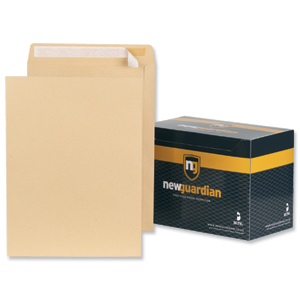 New Guardian Envelopes Heavyweight Pocket Peel and Seal Manilla 406x305mm [Pack 125] Ident: 122E