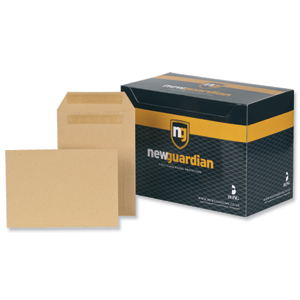 New Guardian Envelopes Heavyweight Pocket Press Seal Manilla C5 [Pack 250] Ident: 118C