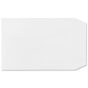 Plus Fabric Envelopes Pocket Press Seal 110gsm C5 White [Pack 500]