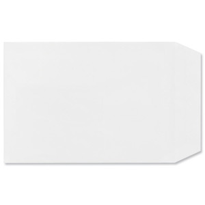 Plus Fabric Envelopes Pocket Press Seal 110gsm C5 White [Pack 500] Ident: 118B