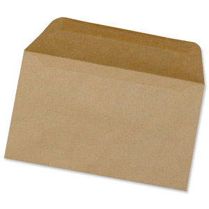 5 Star Envelopes Lightweight Wallet Gummed 75gsm Manilla 89x152mm [Pack 2000]