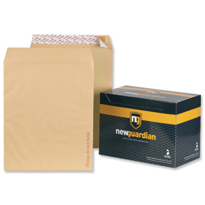 New Guardian Envelopes Heavyweight Board-backed Peel and Seal Manilla 394x318mm [Pack 50] Ident: 125B