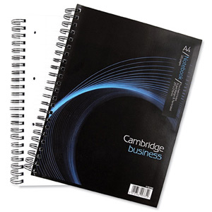 Cambridge Notebook Wirebound Punched 4 Holes 90gsm Ruled and Margin 320pp A4 Ref 100080518 [Pack 3] Ident: 36A