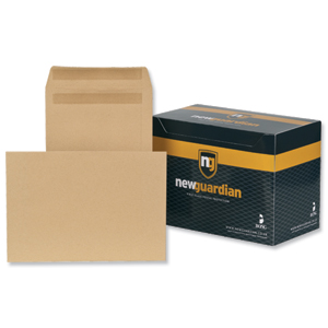 New Guardian Envelopes Heavyweight Pocket Press Seal Manilla C4 [Pack 250]