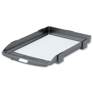 Rexel Agenda Classic 35 Letter Tray Stackable Internal W382xD246xH35mm Charcoal Ref 25200 Ident: 325G