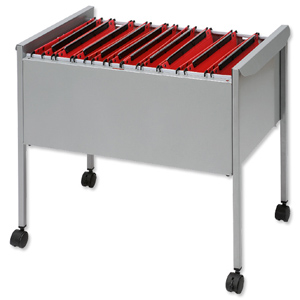 Suspension Filing Trolley for 100 Files Grey