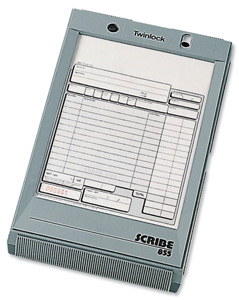 Twinlock Scribe 855 Counter Sales Receipt Business Form 2-Part 216x140mm Ref 71704 [Pack 100] Ident: 22B