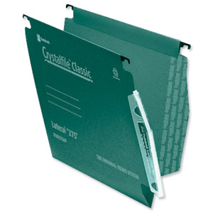 Rexel Crystalfile Classic Lateral 12 File Manilla 15mm W275xH305mm Green Ref 78655 [Pack 50]